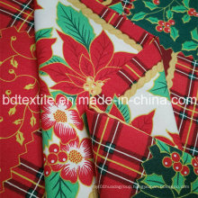 Hot! ! ! ! Christmas Flowers Polyester Mini Matt Fabric for Table Cloth